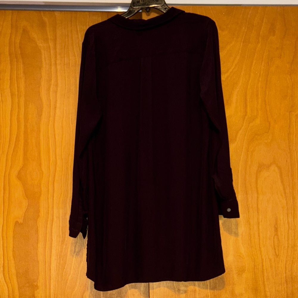 J. Jill Women's Burgundy Tunic Top - Picture 4 of 7